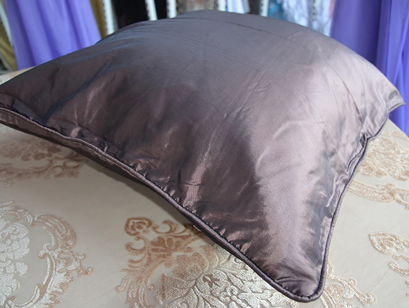 

Home Decor solid taffeta Discoloration Silky Satin Throw Pillow Case Cushion Cover Decorative for Sofa Living Room pillowcase