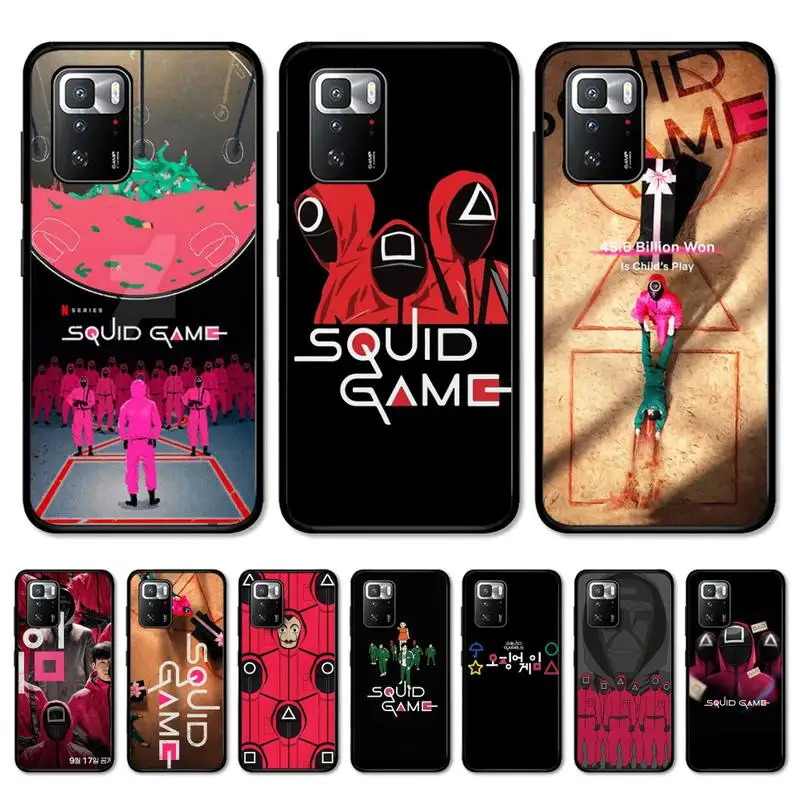 

Squid Game TV 456 Phone Case For Redmi Note 10 9 8 6 Pro 8T 5A 4X X 5 Plus 7 7A 9A K20 Cover