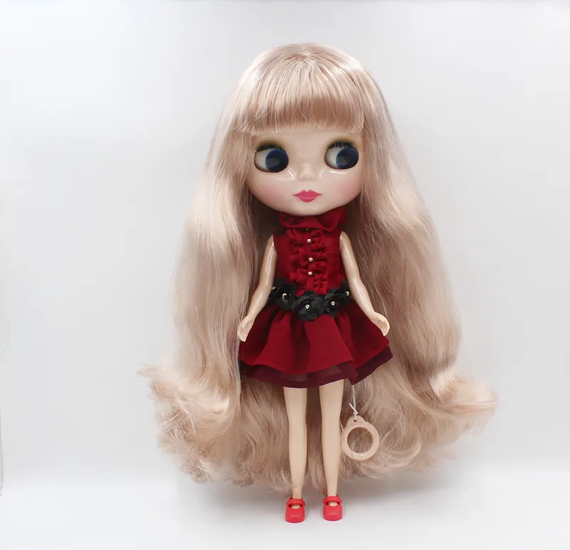 Бесплатная доставка большой скидки RBL-801 DIY Нюдовая кукла Блайт подарок на день рождения для девочки 4 цвета глаз с красивой длинной волосами милый игрушка на.