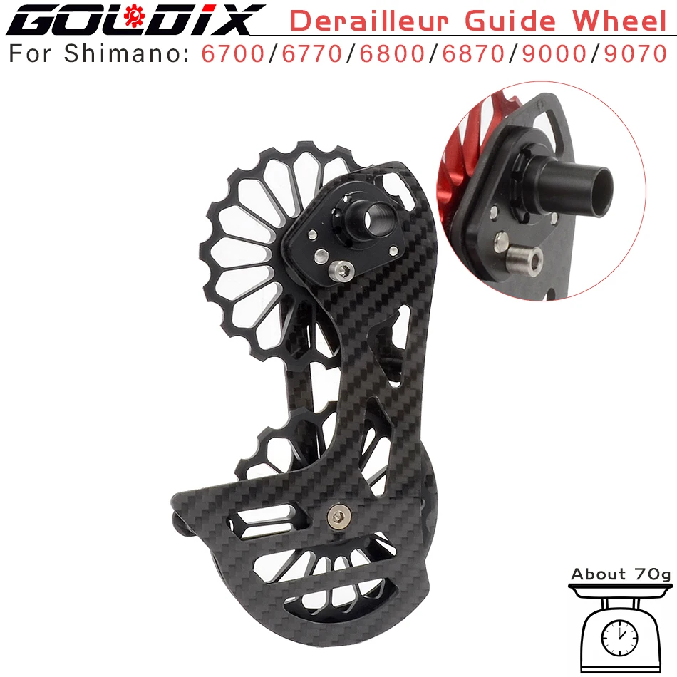 

Bicycle carbon fiber ceramic rear derailleur 17T pulley Guide Wheel for 6800 R7000 R8000 R9100 R9000 bicycle accessories