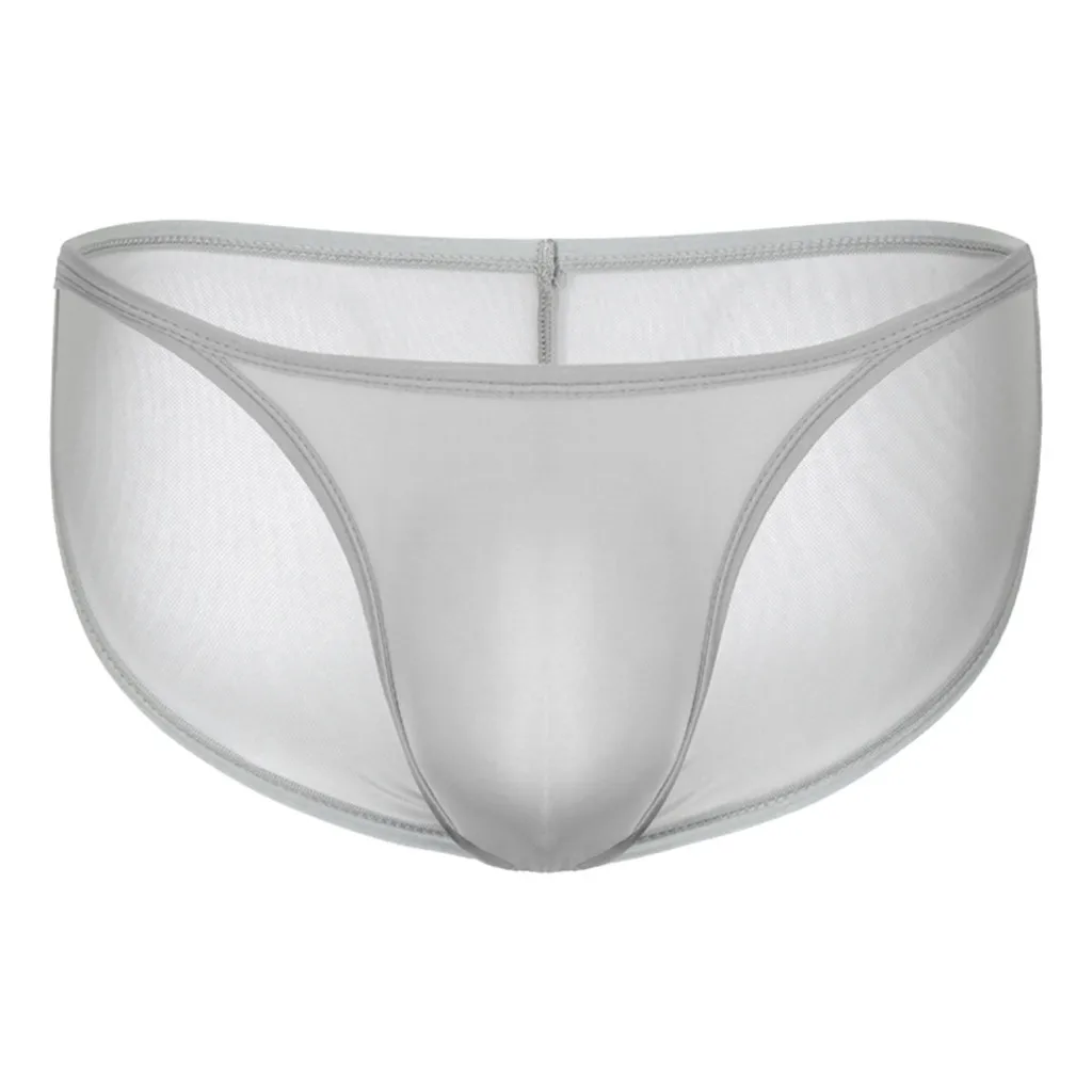 Сексуальное нижнее белье для мужчин Прозрачное эластичные трусы сексуальные