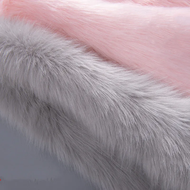Имитация лисы плюшевая ткань для шитья DIY меховая имитация меха воротник