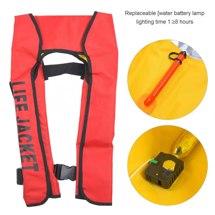 Спасательный жилет со свистком для взрослых Автоматический надувной