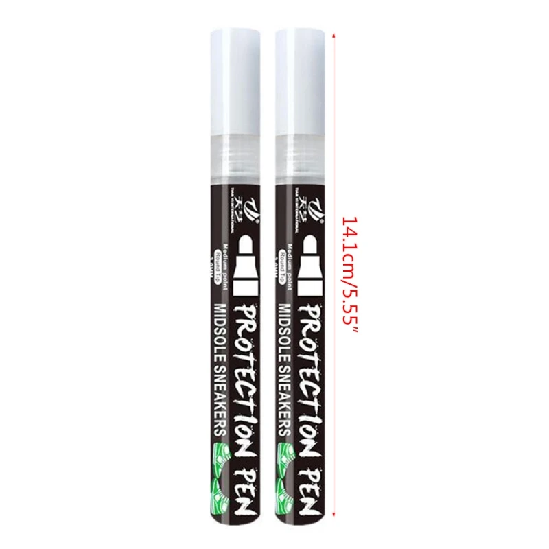 2 Pcs Professional Whitening Anti Oxidation Pen for Leather Suede Fabric and Soft Foam Sneaker Shoe |