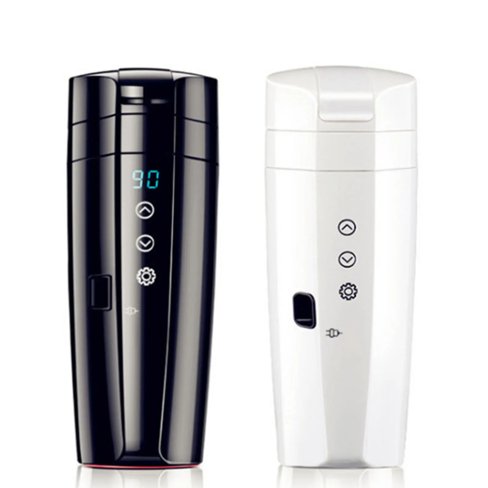 

304 Stainless Steel Cup Home Car Dual-Use Heating Cup Temperature Control Water Coffee Tea Heated Bottle 350ml