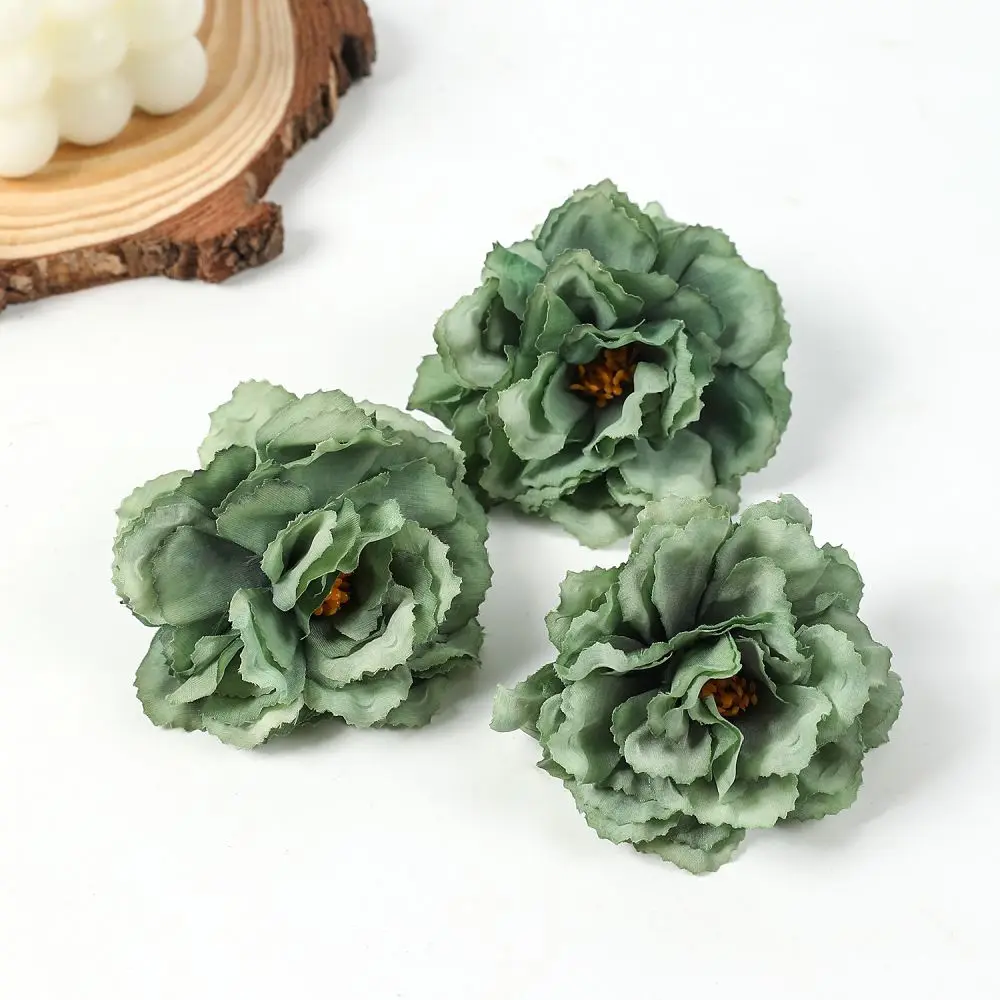 

Искусственные розы из шелка, зеленые, 5 шт