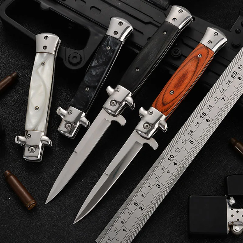 

58HRC Folding CS GO Knife 440C Blade Survival Camping Hunting Pocket Tactical Knife Cold Steel Box Cutter EDC Tool Self Defense