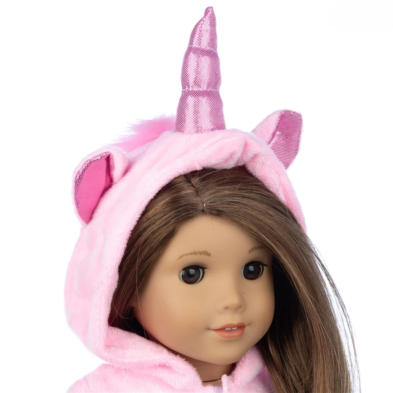 

Reborn Doll 43cm Clothes 18 Inch New Born Doll Clothes Plush Unicorn Clothes for Baby Birthday Gifts Doll Customizing Supplies
