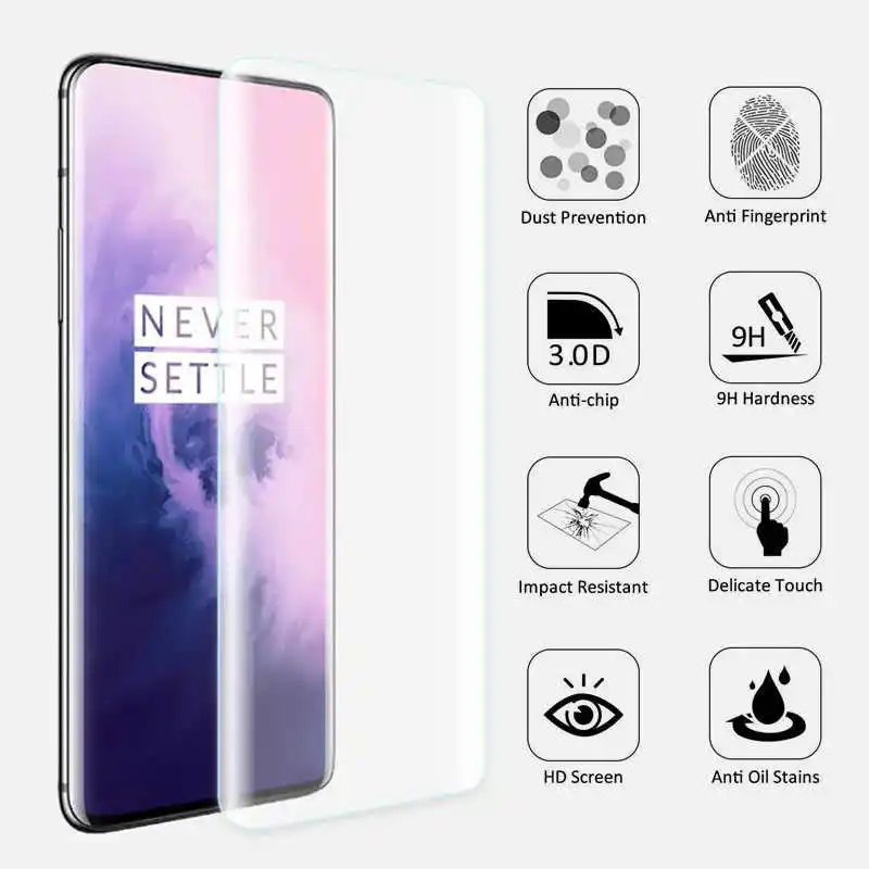 Защитное стекло для oneplus 7 pro закаленное Защита экрана one plus 7pro защитная 3d-пленка |