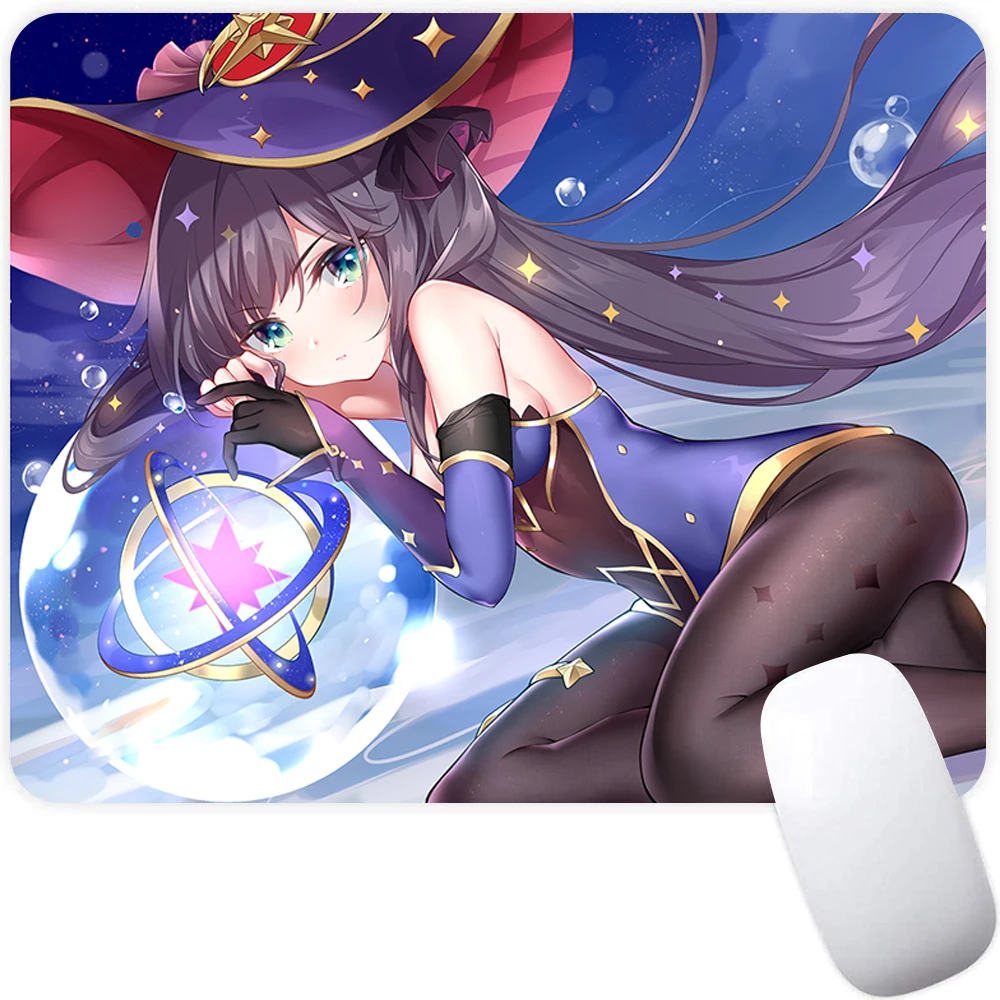 

Genshin Impact Mona Small Gaming Mouse Pad Computer Mousepad Gamer Mouse Mat Laptop Mausepad Mouse Carpet Keyboard Mat Desk Pad