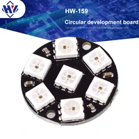 7 bit led ws2812 5050 rgb led ring lamp light with integrated drivers for arduino reverse polarity protection ic control board