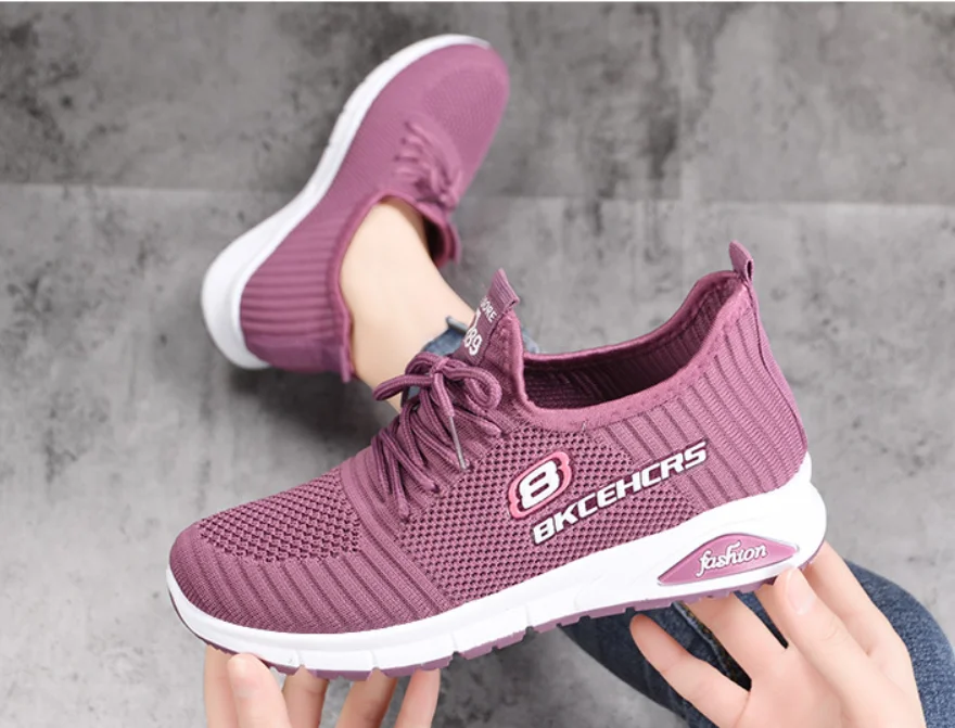 

New Hot Sale Linghtweight Women Sport Running Shoes Summer Fashion Casual Shoes Mesh Breathable Women Sneakers Zapatos Mujer