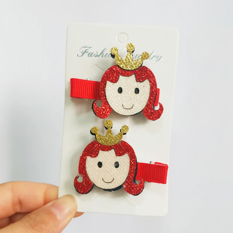 4 шт. заколки для волос с изображением Луны и Микки Мауса маленьких девочек