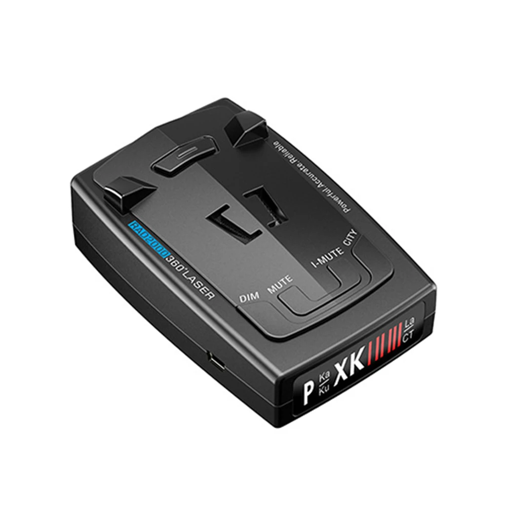 

RAD2000 Radar Detector 12V English Russian Laser Rador Detection Speed Alarm 2 Modes K X Ka Band Car Accessories