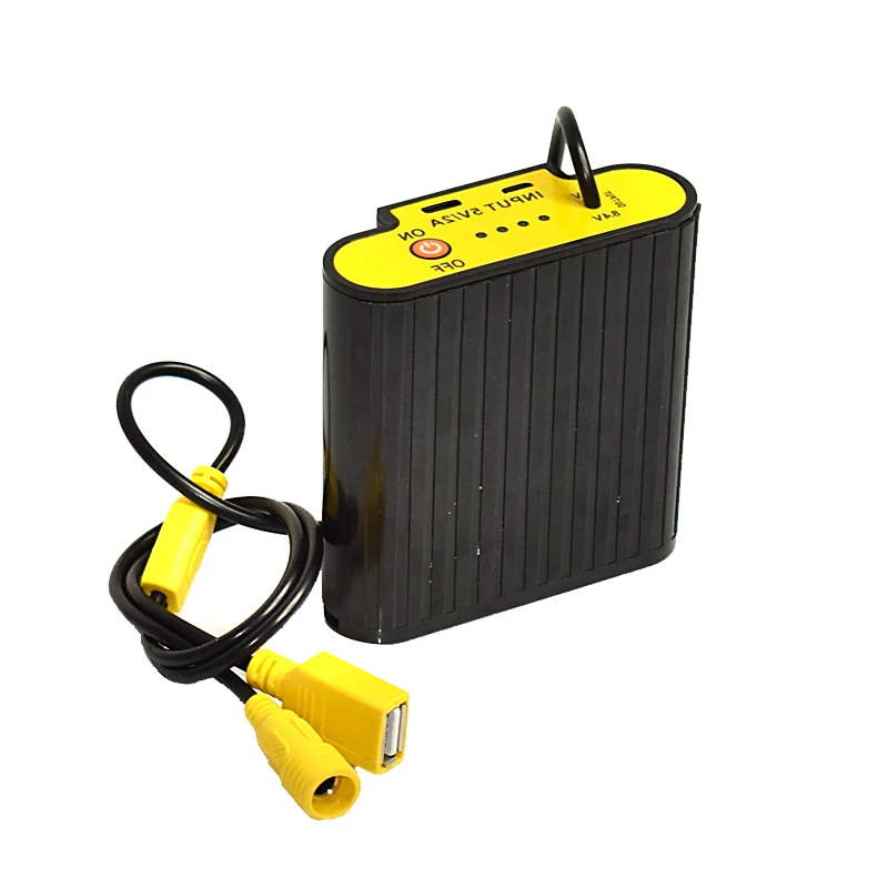 

Waterproof Battery Box 5V/2A 8.4V 9600 mAh USB Power Bank Charger Holder with4pcs 18650 Rechargeable Battery for Bicycle light