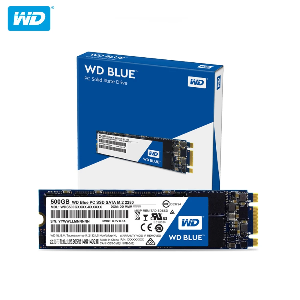 Оригинальный Western Digital Внутренний твердотельный накопитель 250 ГБ 500 1 ТБ 2 синий SSD