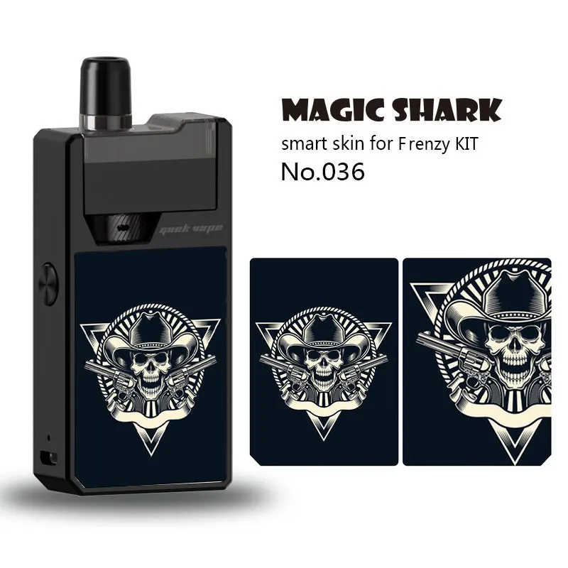 Magic Shark Punk Cowboy Waterproof Skull PVC Cover Film Sticker Case Skin for Frenzy KIT 031-040 | Мобильные телефоны и