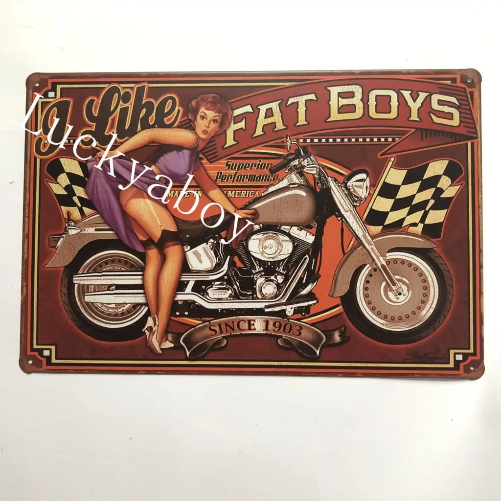 

Vintage Hot Rod Garage Car Dad's BBQ Motorcycle Metal Tin Signs Wall Art Painting Poster Bar Cafe Garage Decor