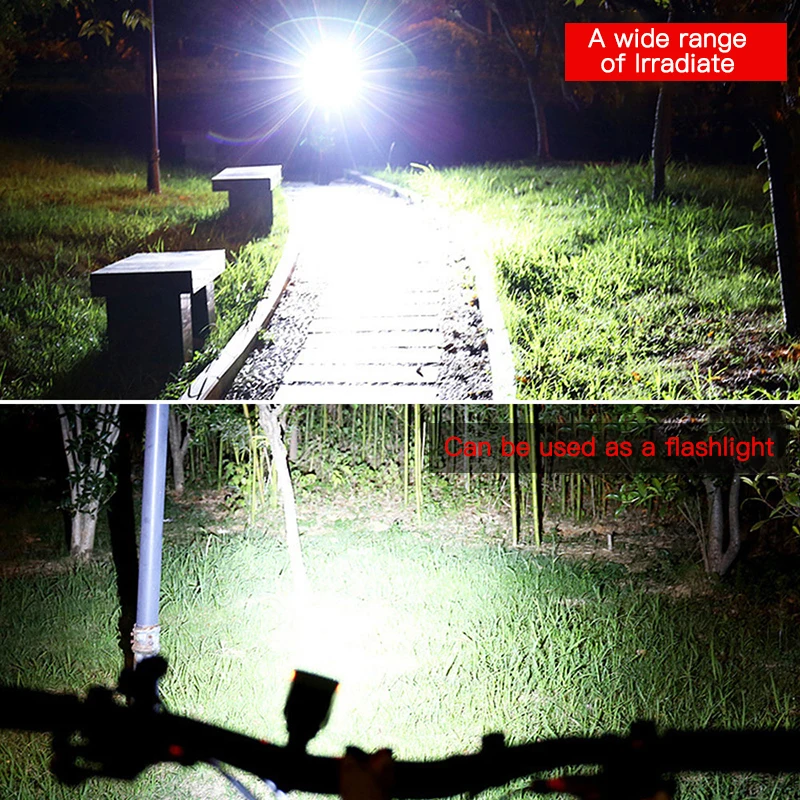 Фонарь передний велосипедный с клаксоном зарядка через USB | Спорт и развлечения