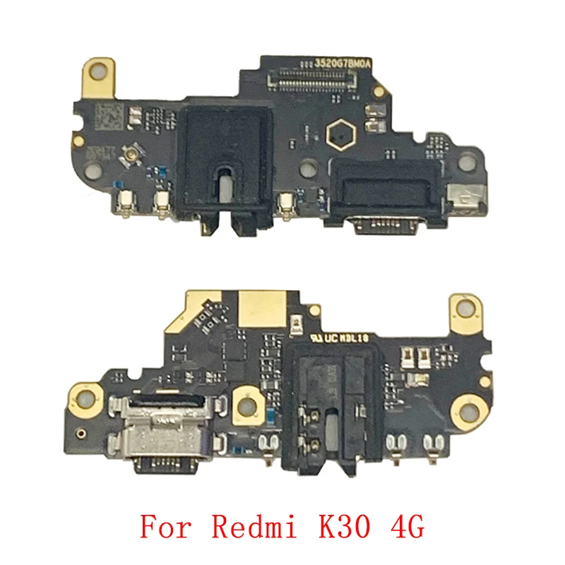 Original USB Charging Port Connector Board Flex Cable For Xiaomi Redmi K30 4G K30 5G Charging Connector Replacement Parts