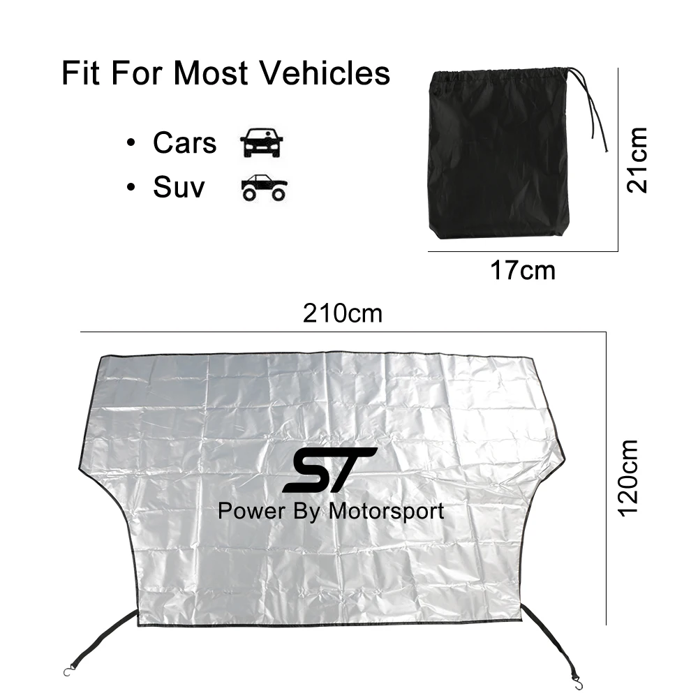 

For Ford ECOSPORT EDGE ESCAPE EXPLORER Fiesta FUSION GHIA KUGA MONDEO MUSTANG SHELBY Accessories Car Windshield Sunshade Cover