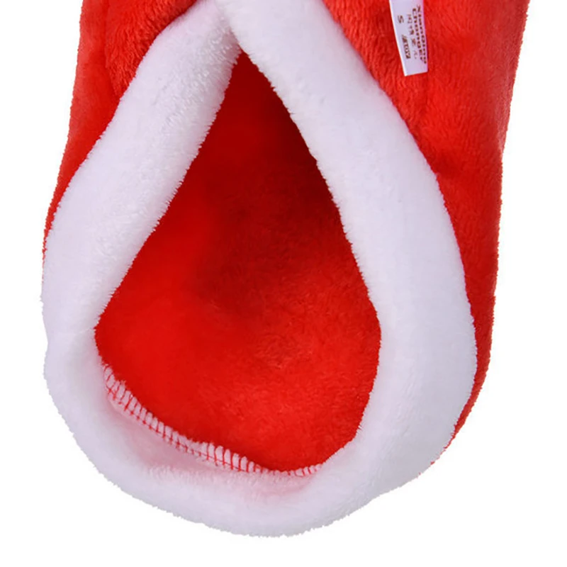 Рождественская Одежда для собак костюм Санты мопса чихуахуа домашний