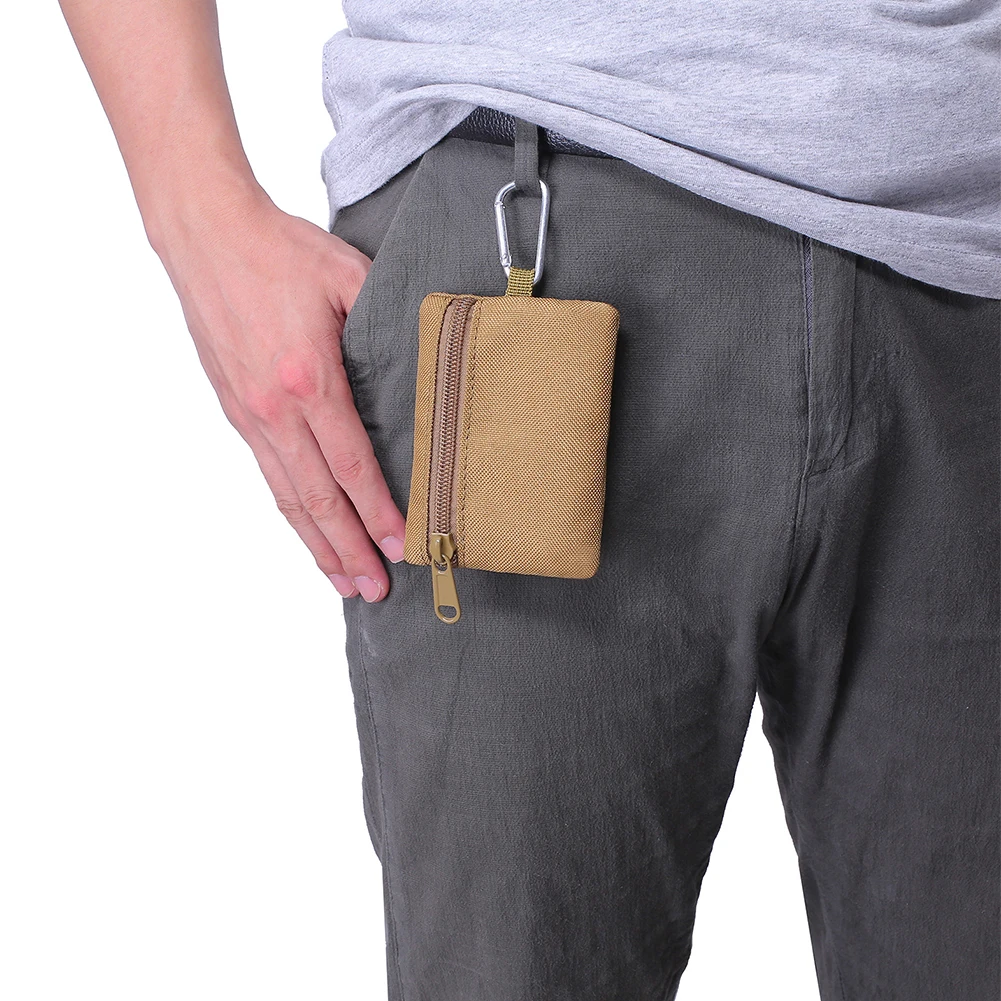 

New Outdoor EDC Pouch Wallet Multifunction Key Card Case Portable Travel Zipper Waist Bag Molle Pouch for Camping Hiking Hunting