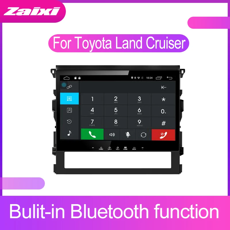 Автомобильный мультимедийный плеер ZaiXi для Toyota Land Cruiser 2016 ~ 2019 Android GPS Wi-Fi