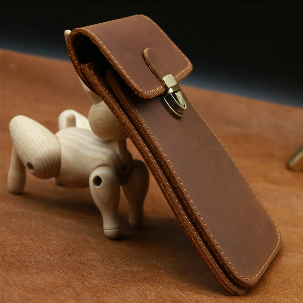 Genuine Leather Vintage Men Waist Pack Pouch Waist Bag Fanny Pack Phone Bag Pocket Cowhide Leather Small Bag Hip Belt Loop Hoop