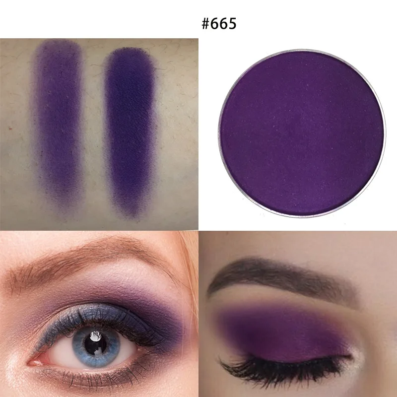 Сияющие Фиолетовые тени R &amp B пигментные водостойкие матовые для век Палетка