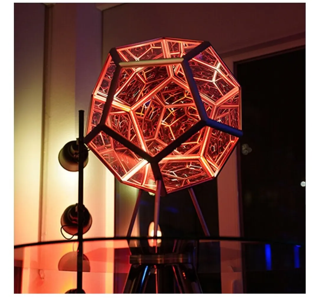 Ловушка Orb DIY LED Infinity Dodecahedron Рождество Хэллоуин украшение Mirror креативные крутые