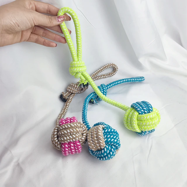 MZHQ Interactive Dog Training Pulpo Reversible Toys For Dog Figet Toy Cotton Rope Woven Toy Ball Labrador Training Dogs Products