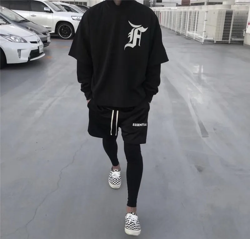 

Mesh Essentials Boxy FOG Shorts Hiphop Streetwear Men Casual Shorts America High Streetwear Clothing