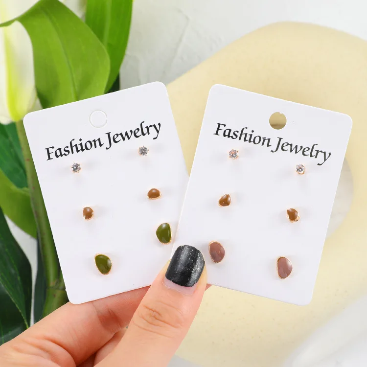 Новые Популярные изысканные серьги неправильной геометрической формы с