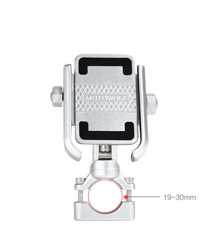360 rotation universal bike aluminum alloy motorcycle motorbike handlebar mobile phone holder stand mount black silver for moto free global shipping