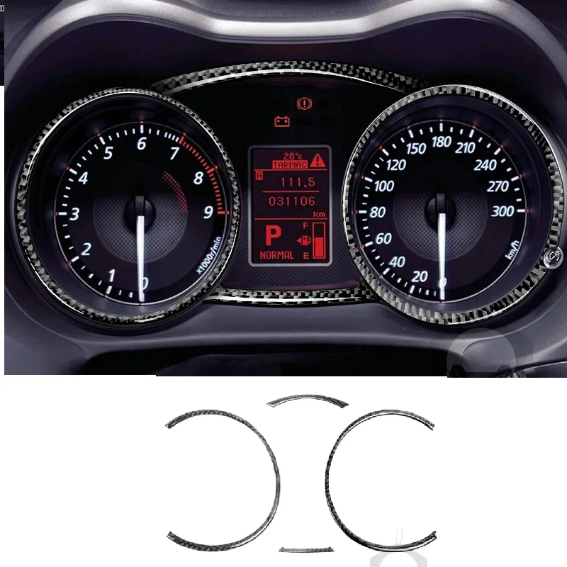 Misura Per Mitsubishi Lancer EVO X MR 2008-2015 In Fibra di Carbonio Testa Luce Tachimetro Pannello Telaio Trim Copertura Auto accessori