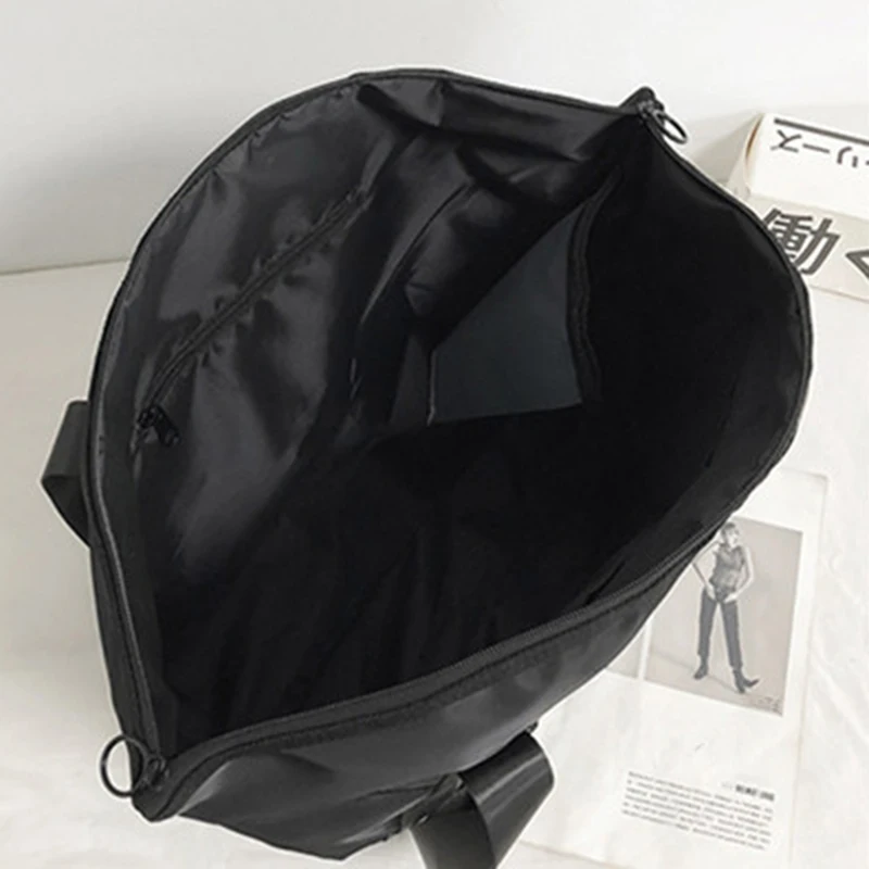 Pure Color Sports Travel Bag Women Large Capacity Portable Light Men's Bag Fitness Bag Women's Collection