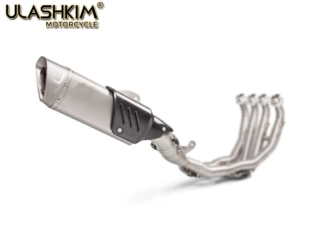 

Universal Motorcycle Carbon Fiber Slip On Exhaust Muffler For YAMAHA R6 YZF R6 ZX6R 10R