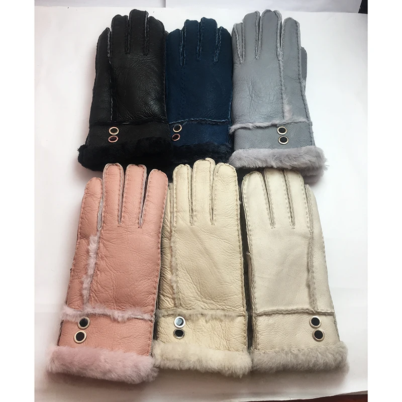 Женские перчатки новые зимние теплые варежки из натуральной шерсти и овечьей