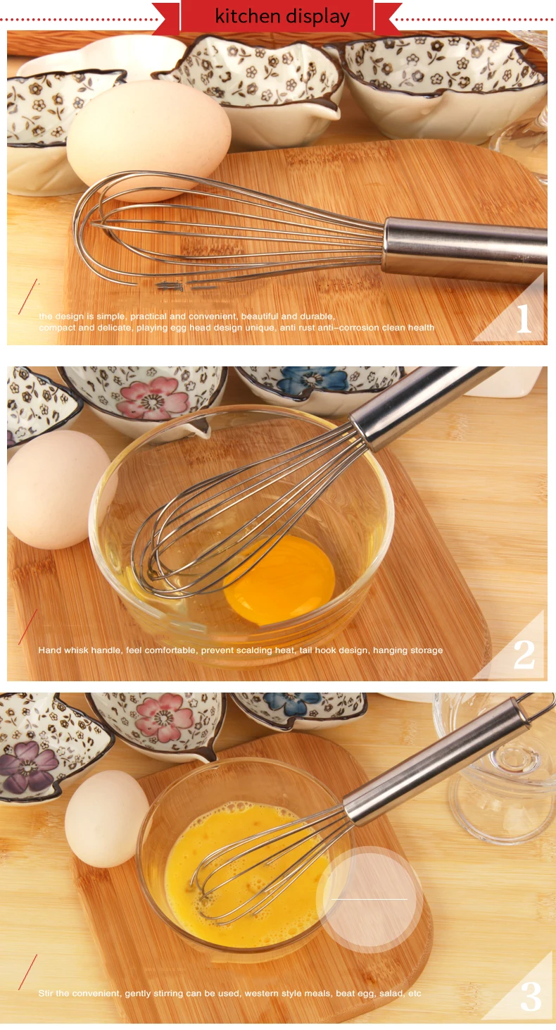 Ручной бытовой мини-миксер из нержавеющей стали для взбивания яиц