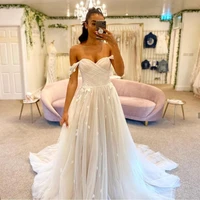 stunning wedding dress 2021 princess new floor length sweetheart pleat tulle gorgeous bridal gowns for women robe de mariee
