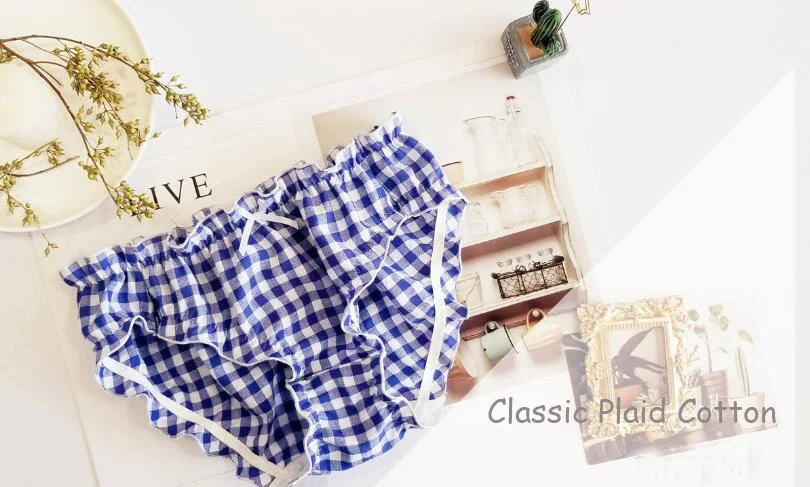 Новинка 2020 г. Бесплатная доставка милое симпатичное клетчатое хлопковое нижнее