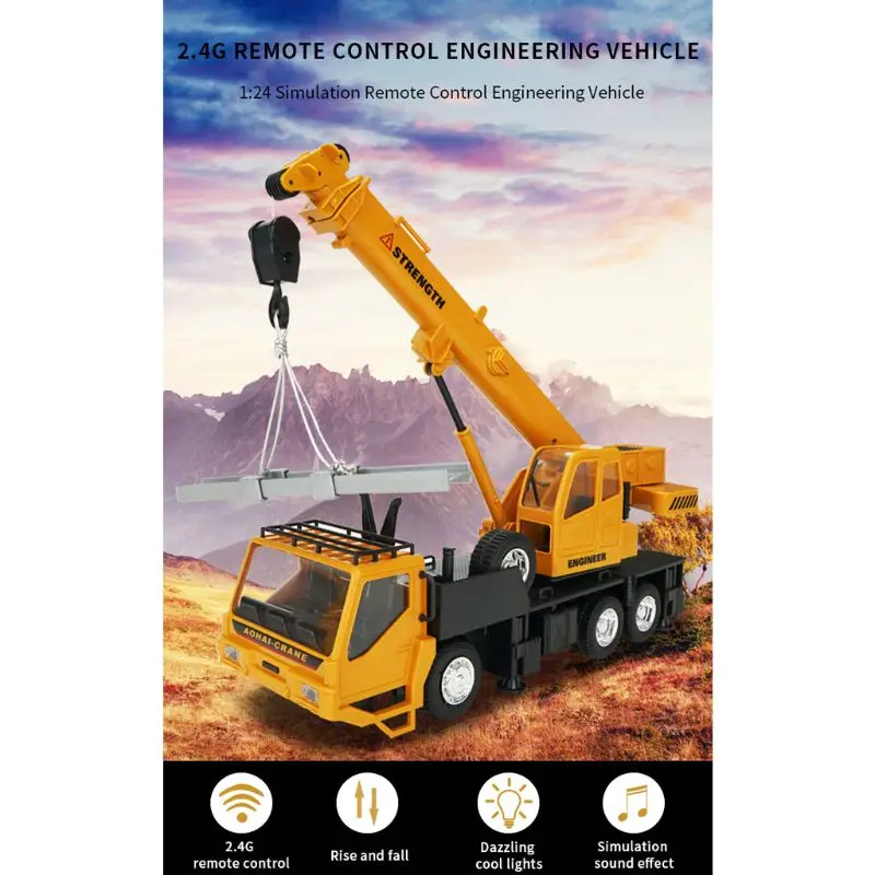 

2.4G 10ch 1:24 Scale Engineering RC Car Remote Control Tipper Truck Vehicle Toys
