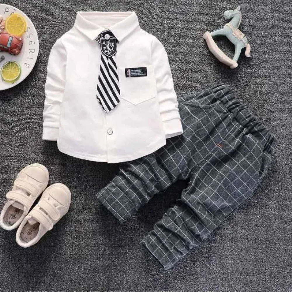 BibiCola/осенний спортивный костюм для малышей комплект одежды маленьких мальчиков