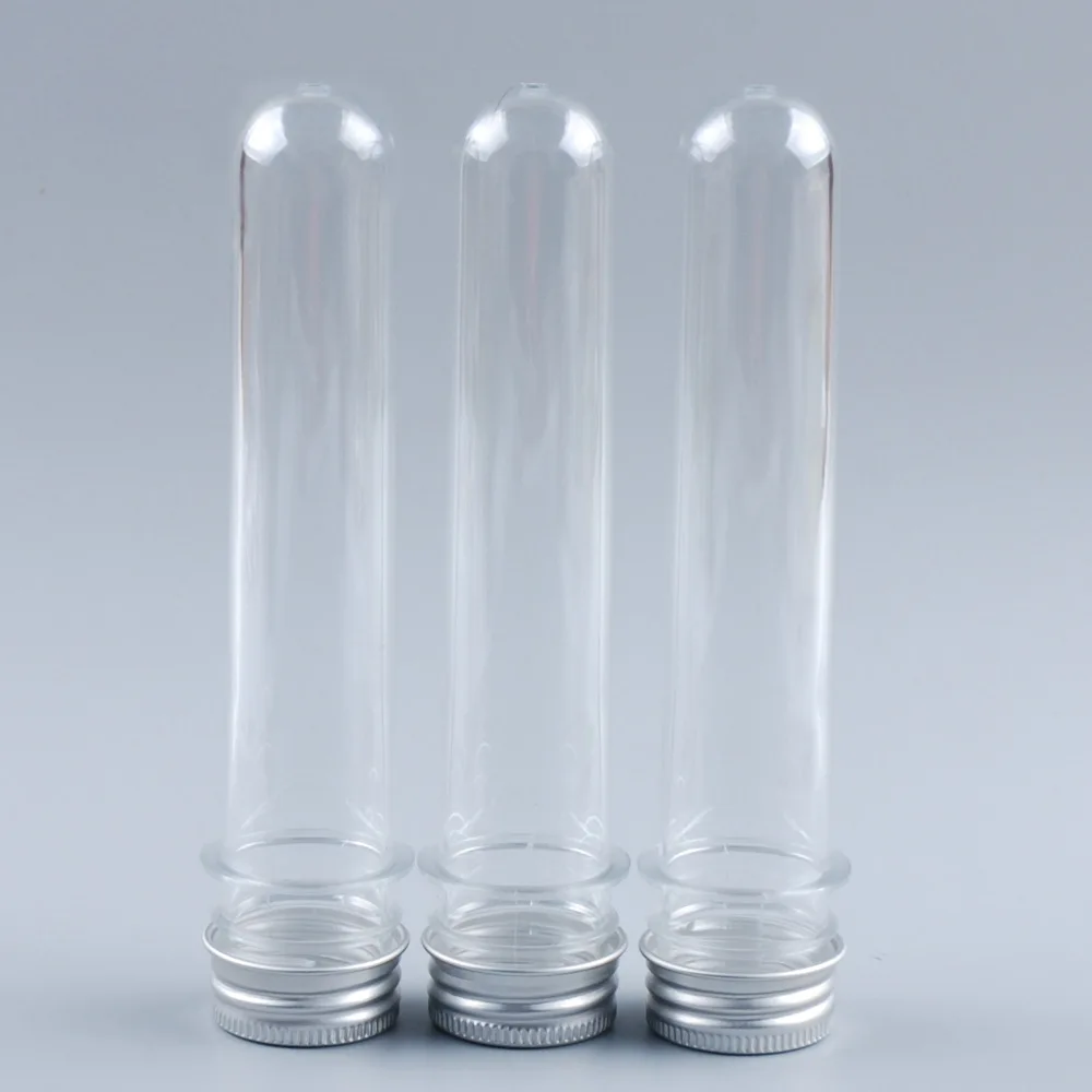 30ml 40ml Clear Plastic PET Test Tubes Empty Mask Scented Tea Serum Capsule Pills Testing Bottles With Aluminum Cap 30pcs | Красота и