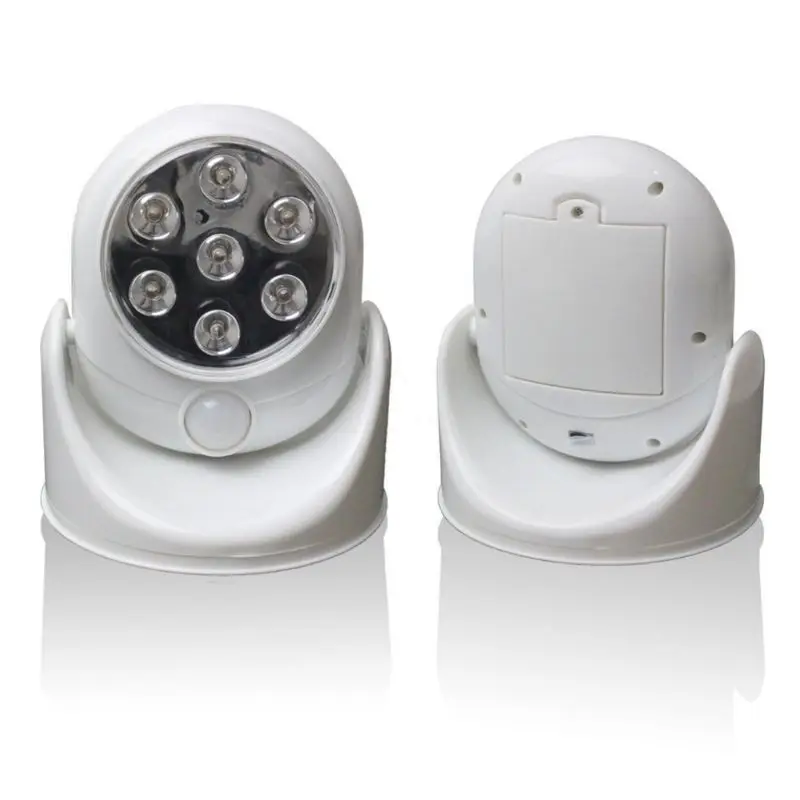 Беспроводной инфракрасный светильник с датчиком движения настенный поворотом