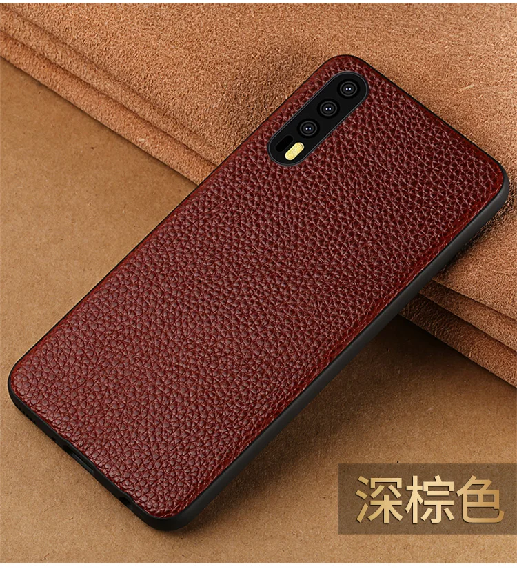 Чехол для телефона из воловьей кожи для huawei mate 9 10 20 Pro P10 P20 P30 Lite задняя крышка с текстурой личи для Honor 8X9 10 чехол Чехол