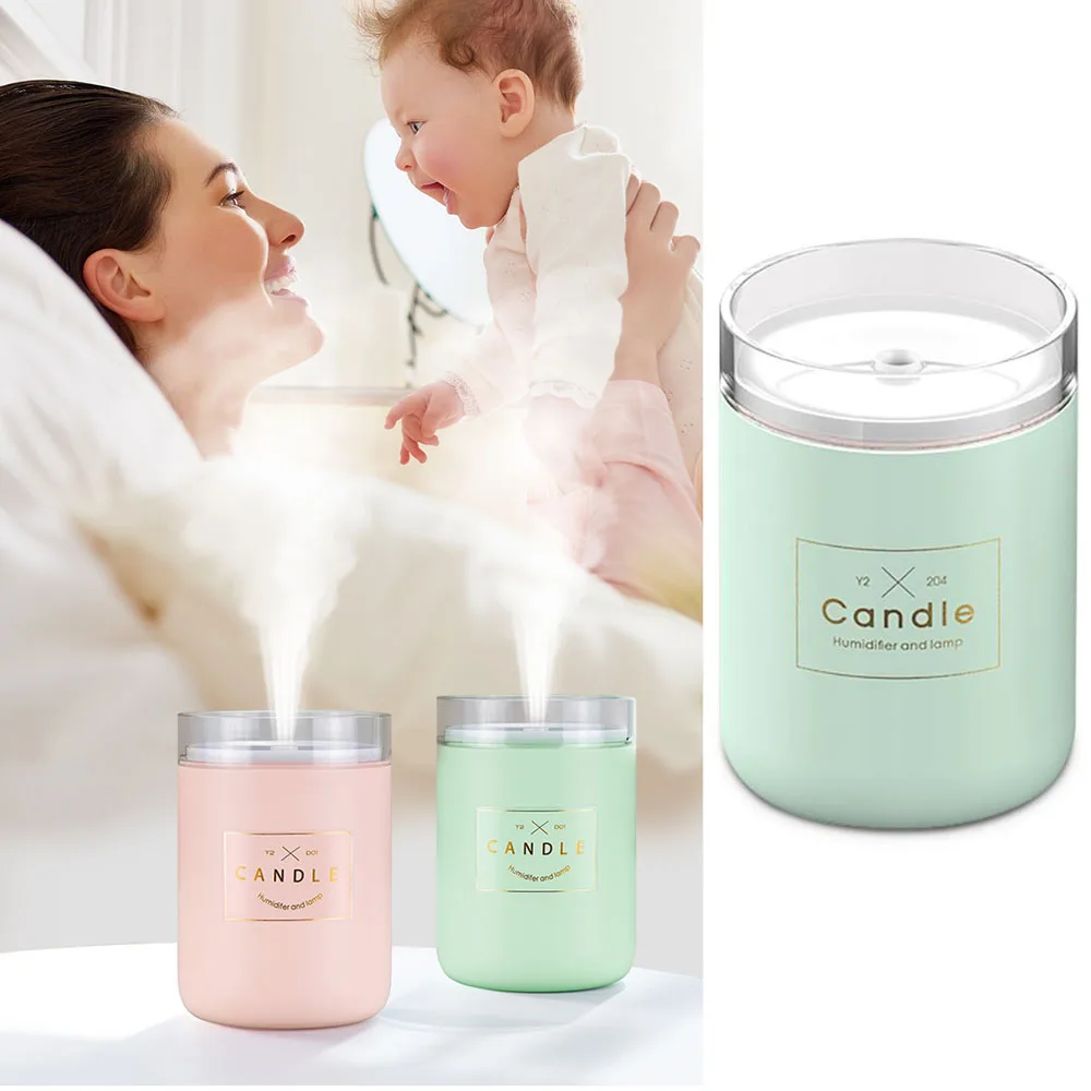 280 мл увлажнитель воздуха свеча мягкий светильник USB питание диффузор эфирного