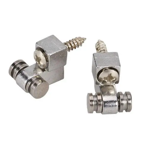 

2x Set 2 Chrome Roller String Retainer Trees Retainers Guitar Parts Screw