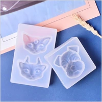 epoxy resin for making candles biscuits chocolate ice silicone mold fashion dog cat animal teddy pomeranian headshot diy mold